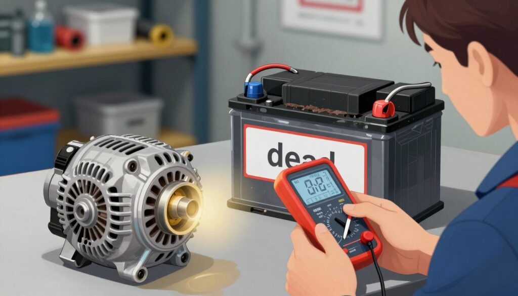 Alternator symptoms of failure vs a completely dead car battery Alternator symptoms of failure vs a completely dead car battery