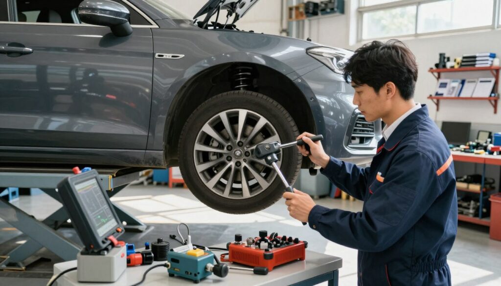 Diagnosing steering wheel wobble Diagnosing steering wheel wobble