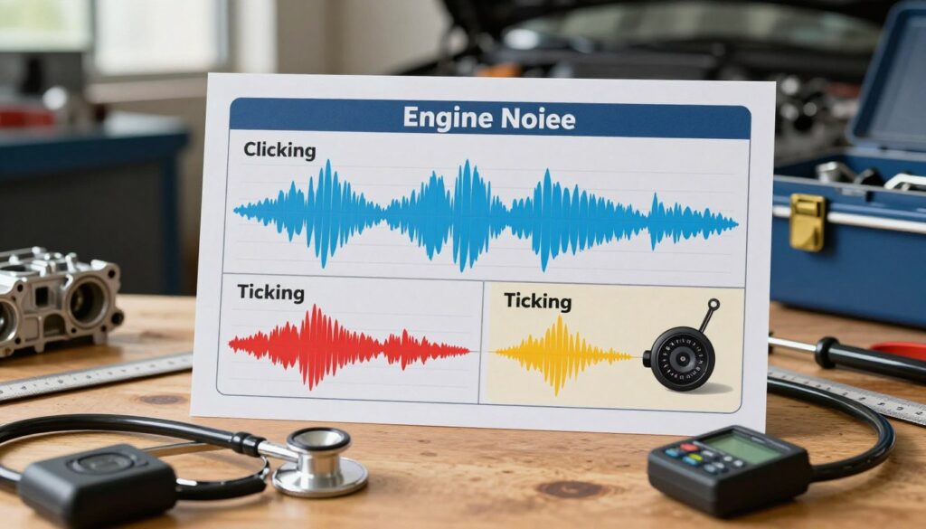Engine noise identification chart Engine noise identification chart