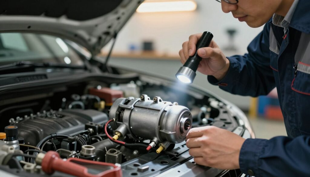 Examining the starter motor for common engine warning signs Examining the starter motor for common engine warning signs