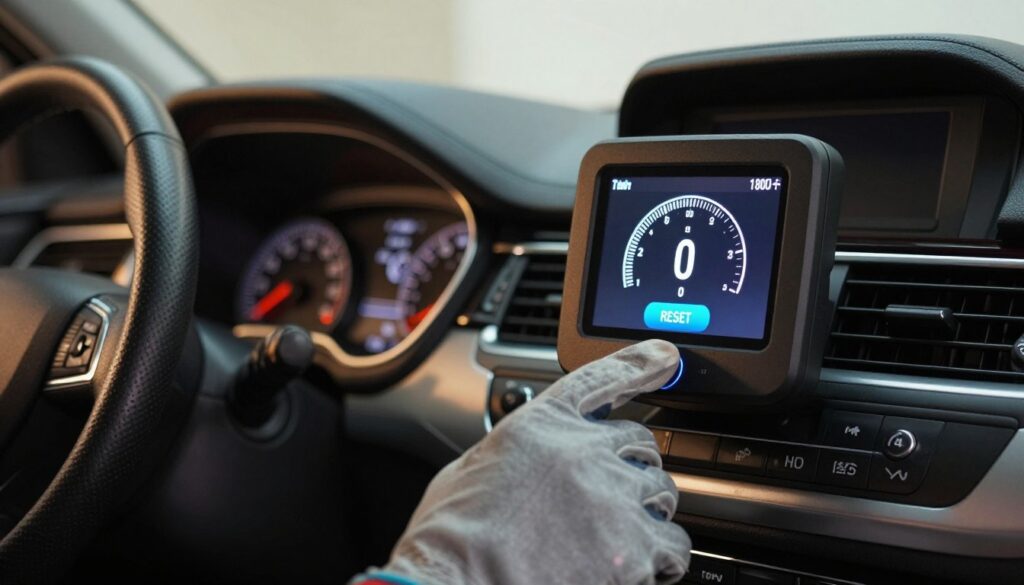 Tire pressure sensor reset Tire pressure sensor reset