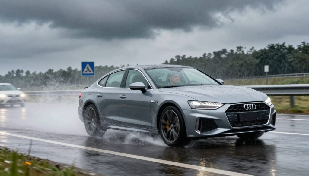 avoiding hydroplaning in fast driving avoiding hydroplaning in fast driving