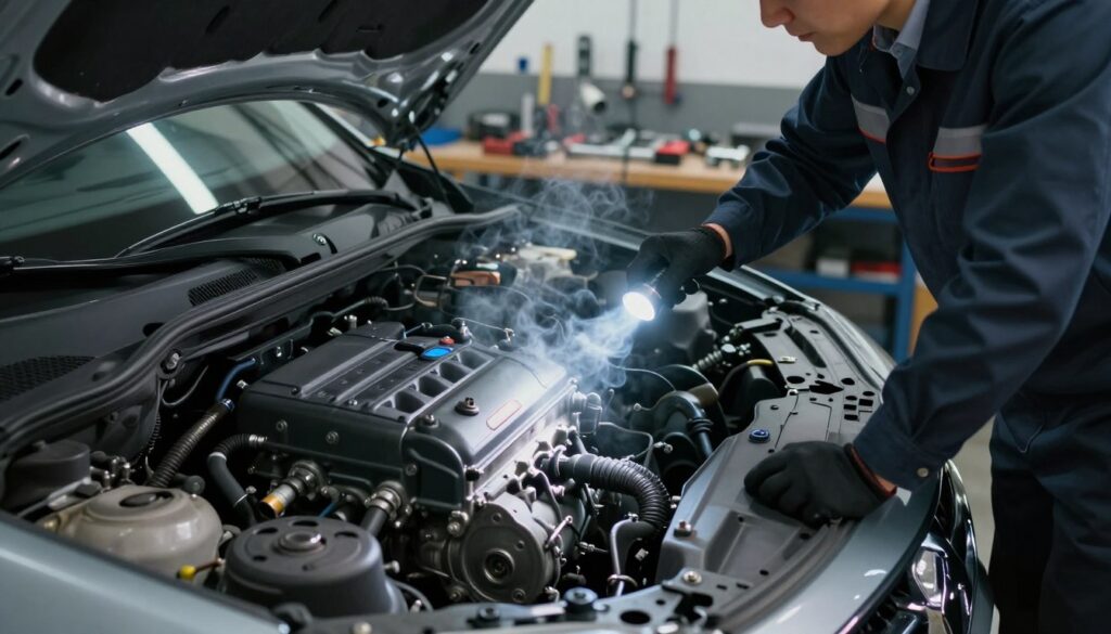 car smells like burning rubber under the hood car smells like burning rubber under the hood