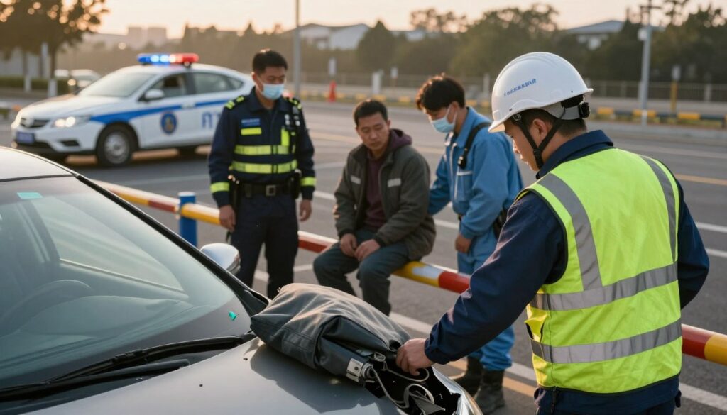 safety precautions after an accident safety precautions after an accident